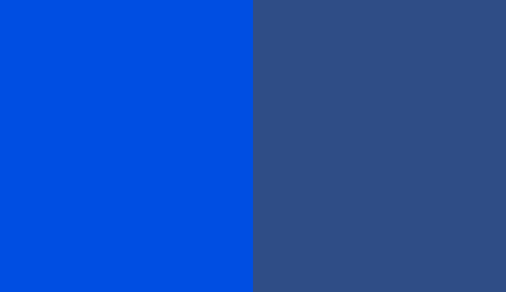 HEX #004EE2 to RAL 5002