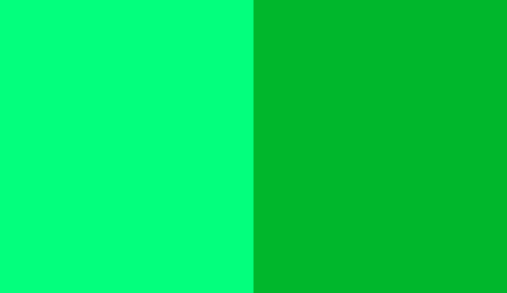 HEX #03FF7D to RAL 6038