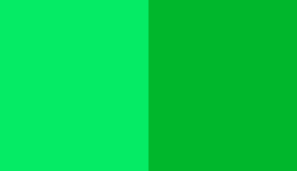 HEX #05EB65 to RAL 6038 HEX #05EB65 to RAL 6038