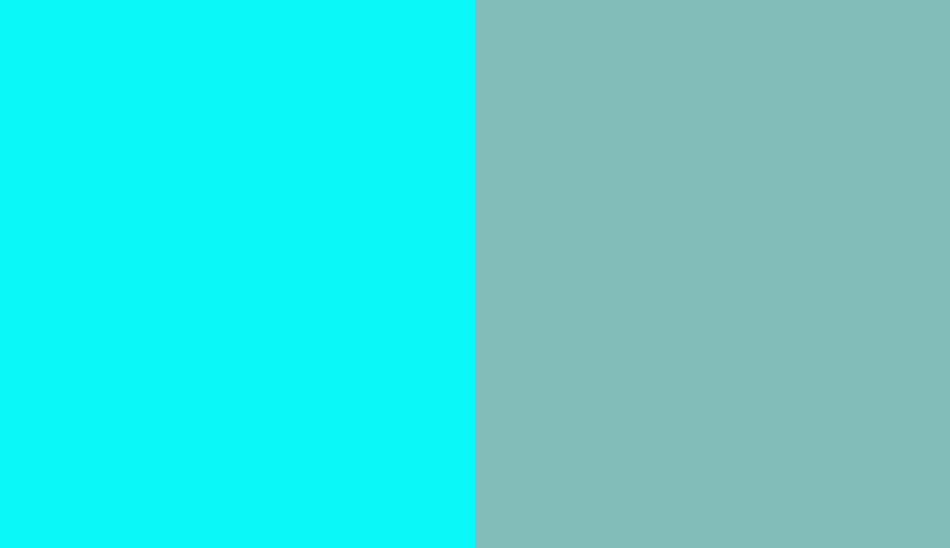 HEX #0AF8F8 to RAL 6027