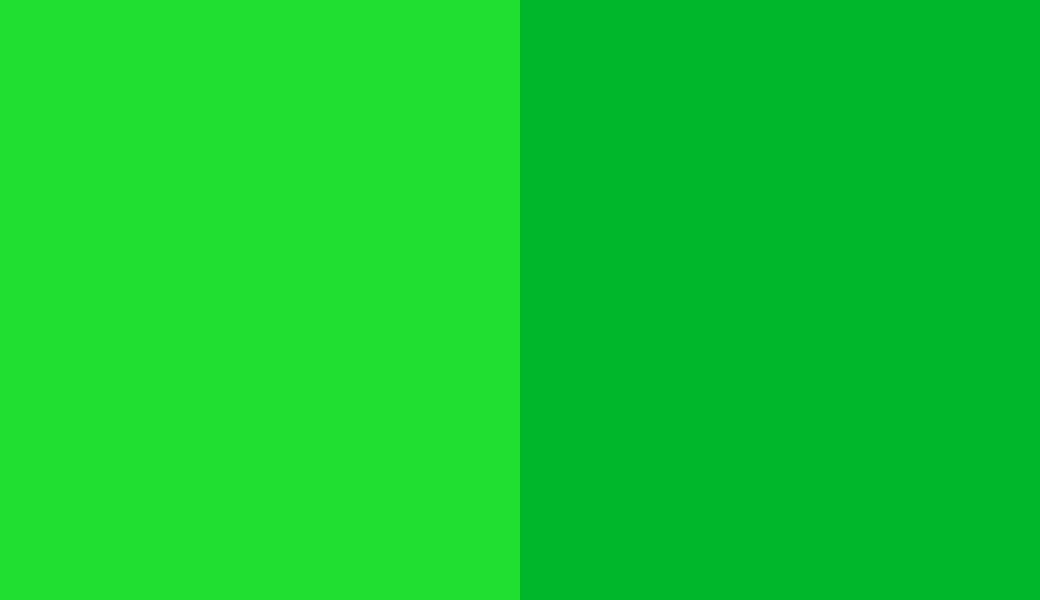 HEX #20DF30 to RAL 6038
