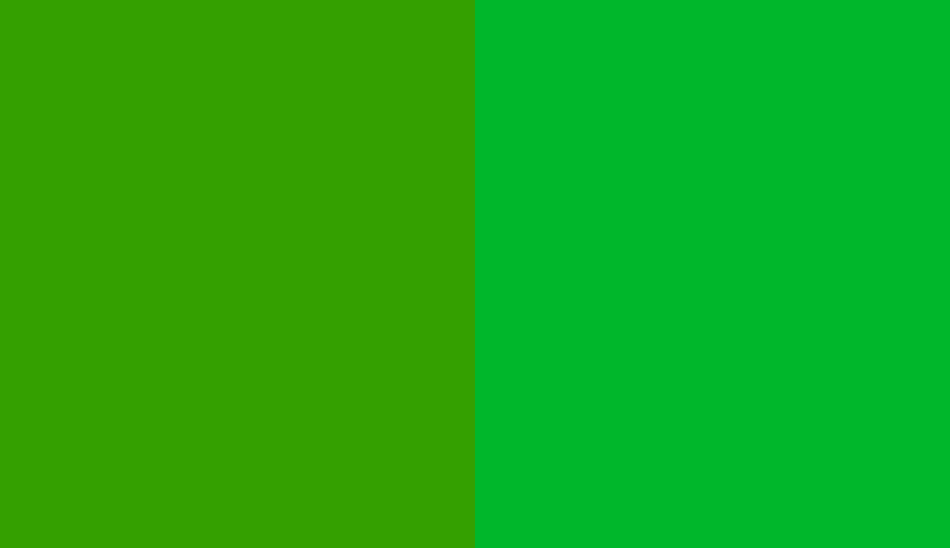 HEX #34A000 to RAL 6038 HEX #34A000 to RAL 6038