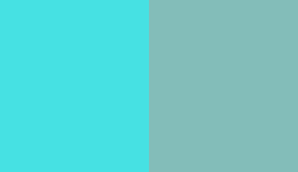HEX #46E1E3 to RAL 6027