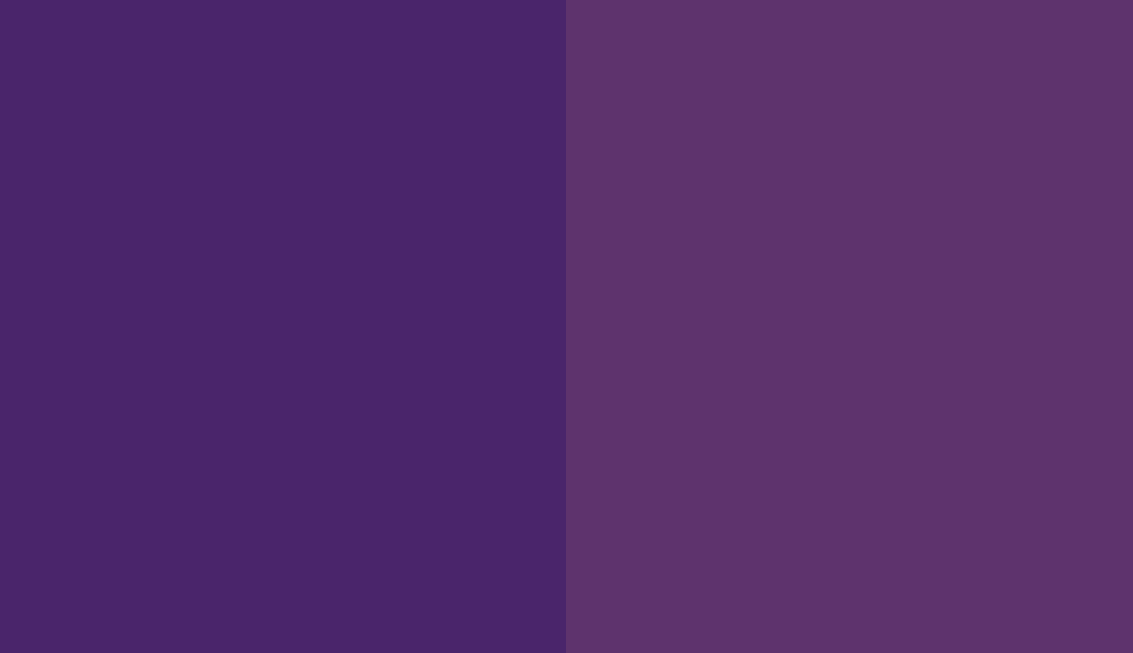 HEX #4A256B to RAL 320 30 37