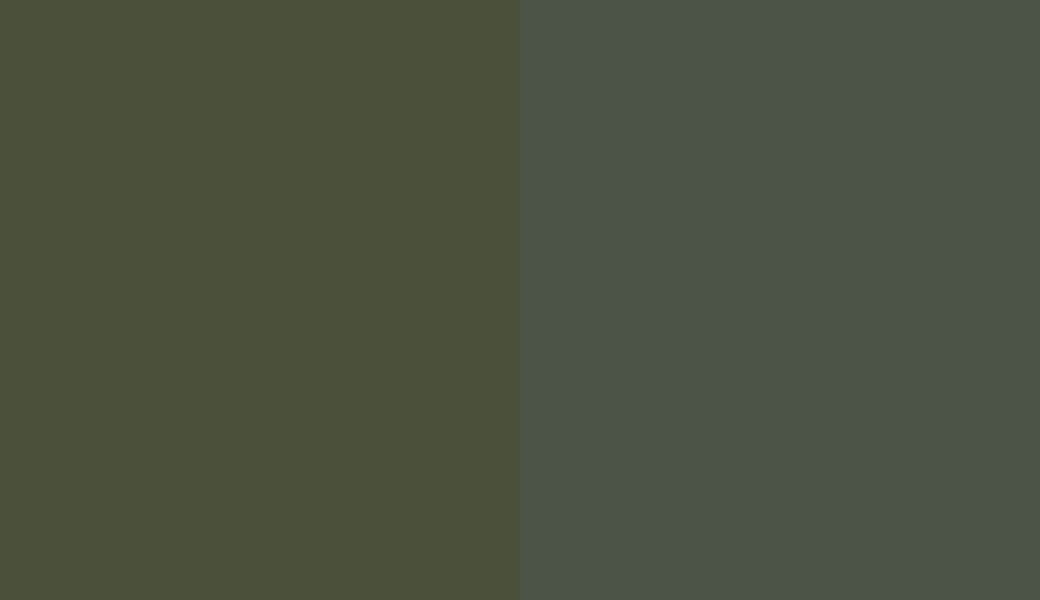 HEX #4A503A to RAL 6020
