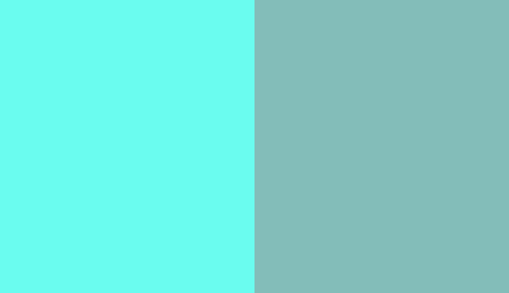 HEX #6AFCEF to RAL 6027