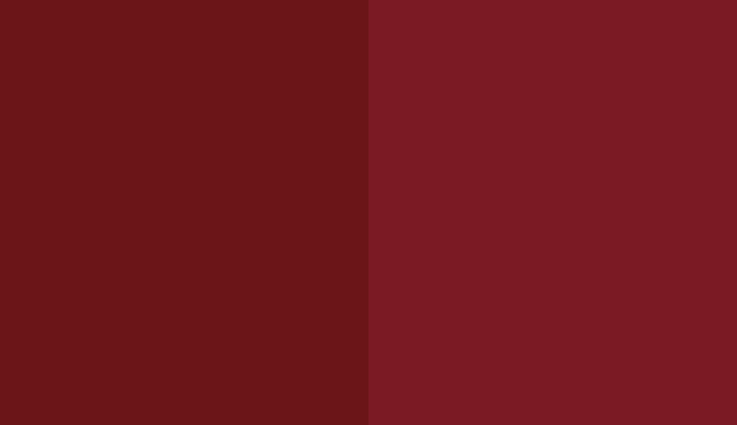 HEX #6B1518 to RAL 3032