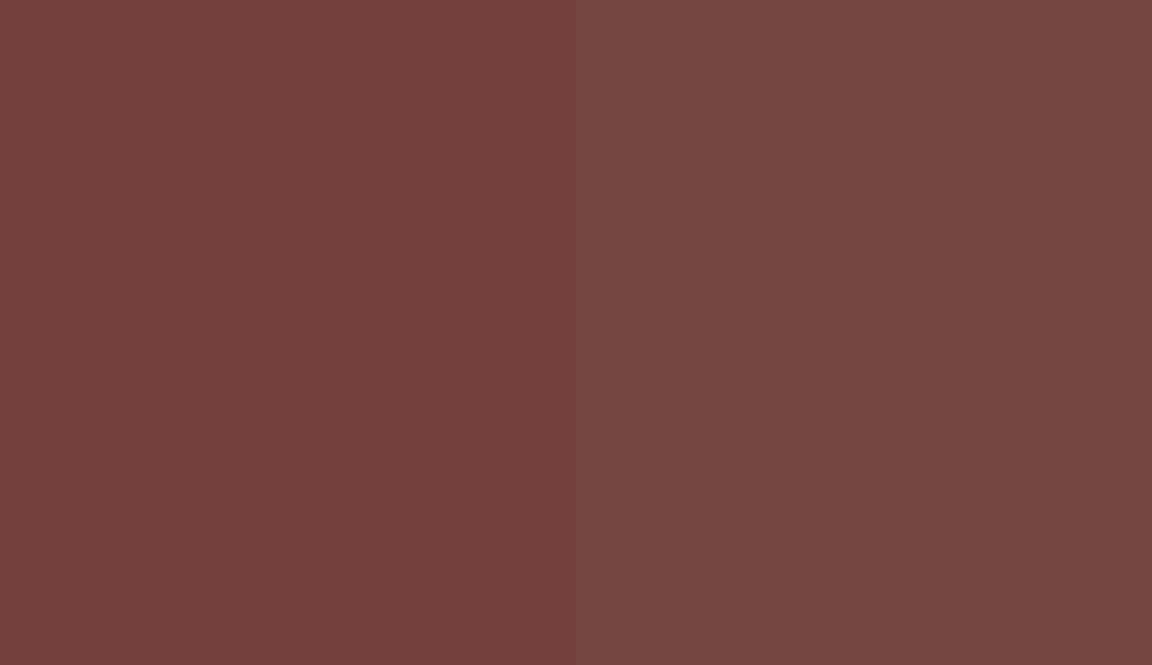 HEX #74403D to RAL 3009 HEX #74403D to RAL 3009