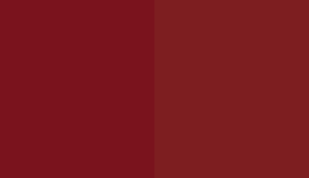 HEX #7A131D to RAL 030 30 45