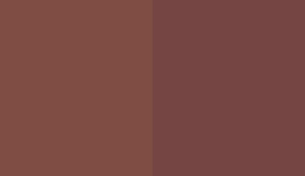 HEX #7F4D41 to RAL 3009