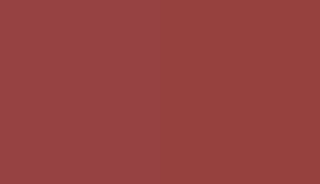 HEX #974242 to RAL 030 40 40