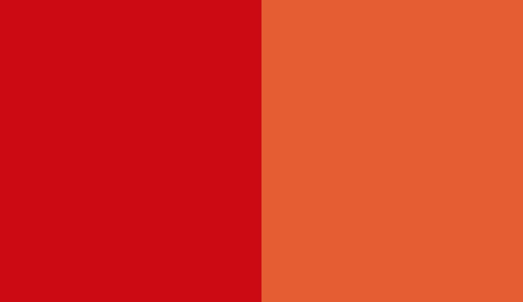 HEX #CB0A13 to RAL 2004