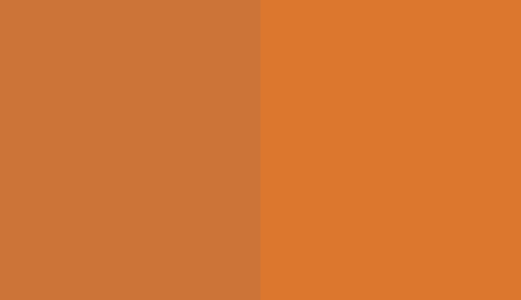 HEX #CC7438 to RAL 2000