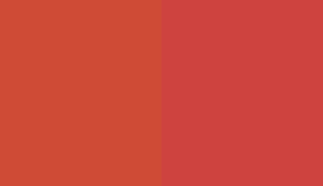HEX #CF4B36 to RAL 3028 HEX #CF4B36 to RAL 3028