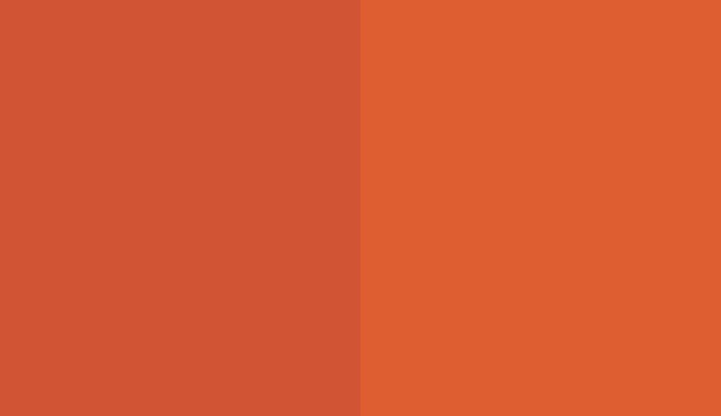 HEX #D15434 to RAL 2009