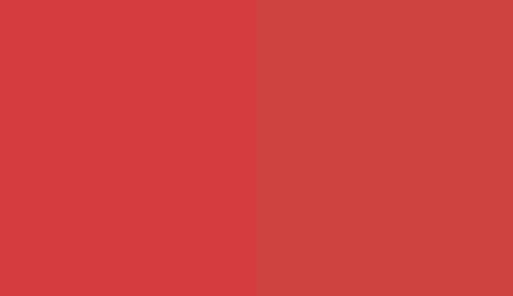 HEX #D53C40 to RAL 3028