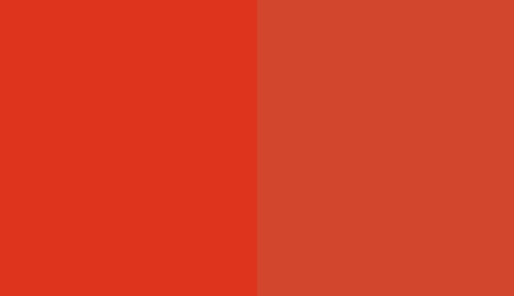 HEX #DE341D to RAL 040 50 70 HEX #DE341D to RAL 040 50 70