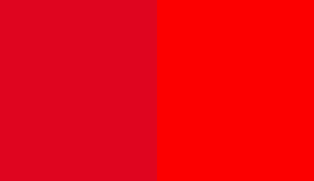 HEX #DF051F to RAL 3024 HEX #DF051F to RAL 3024