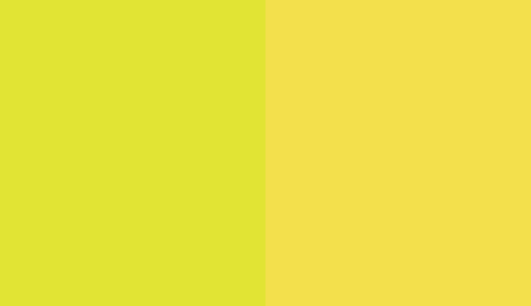 HEX #E1E434 to RAL 1016 HEX #E1E434 to RAL 1016