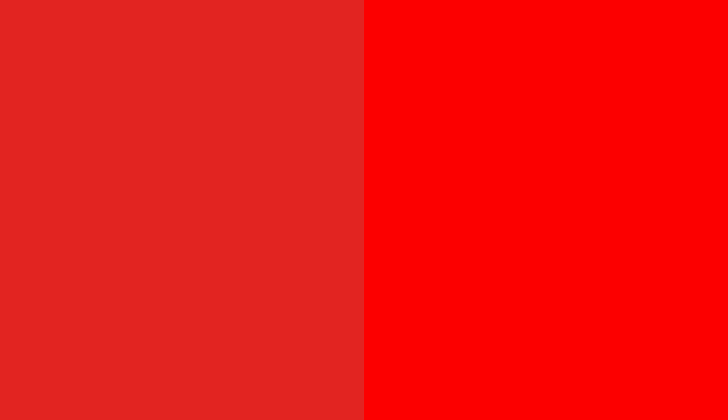 HEX #E22421 to RAL 3024