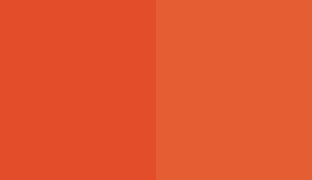 HEX #E34D29 to RAL 2004