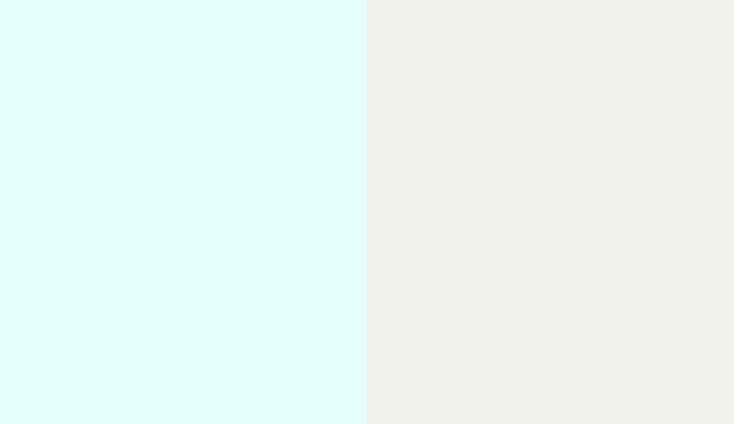 HEX #E4FEFD to RAL 9016 HEX #E4FEFD to RAL 9016