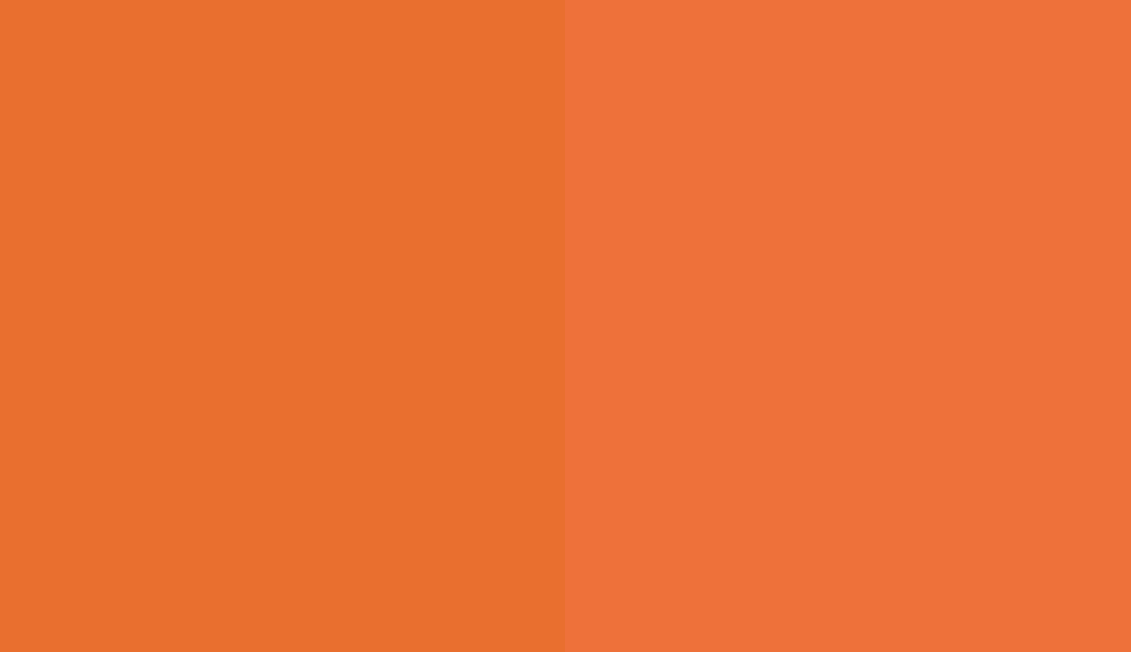 HEX #E96F2F to RAL 2008