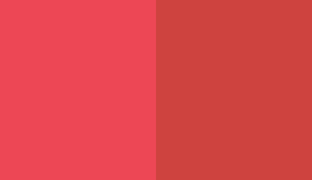 HEX #ED4755 to RAL 3028