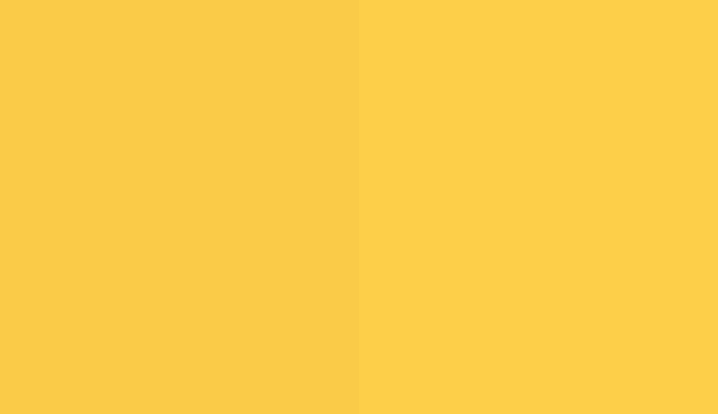 HEX #FACB48 to RAL 1018