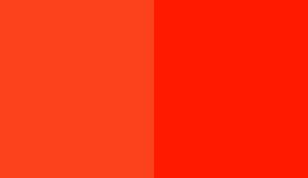 HEX #FB421D to RAL 2005 HEX #FB421D to RAL 2005