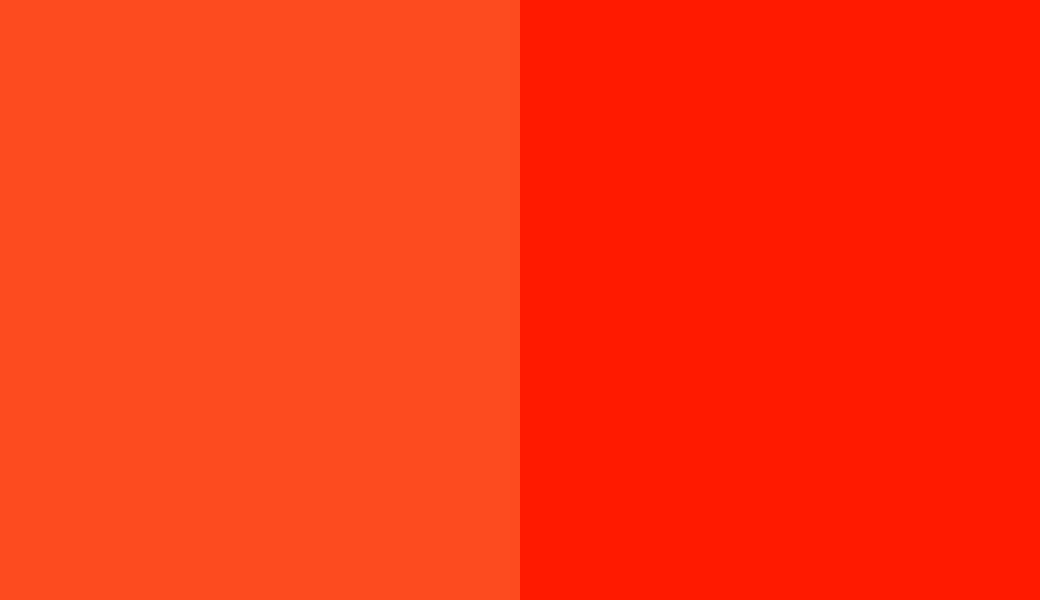 HEX #FD4B1F to RAL 2005