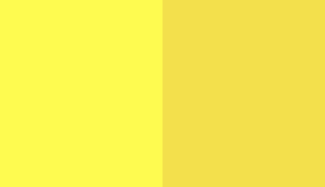 HEX #FEFB50 to RAL 1016