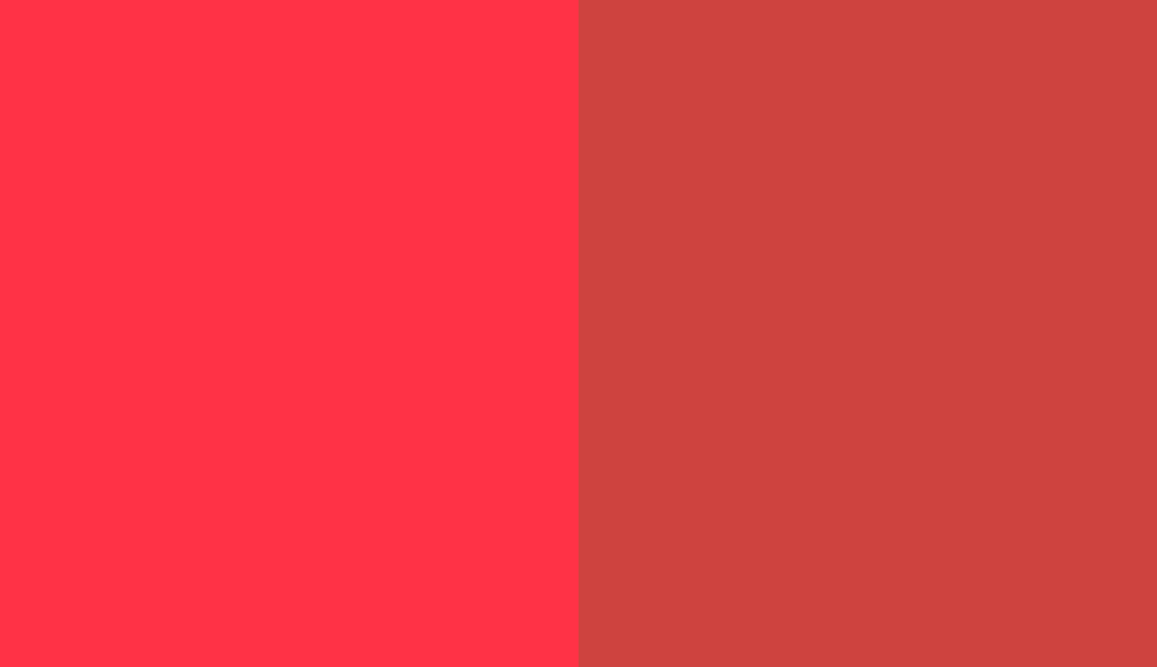 HEX #FF3246 to RAL 3028