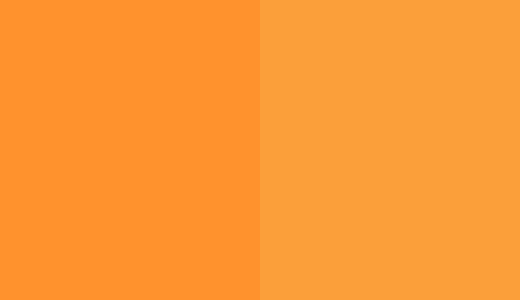 HEX #FF922D to RAL 1033
