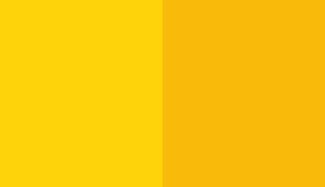 HEX #FFD30A to RAL 1023