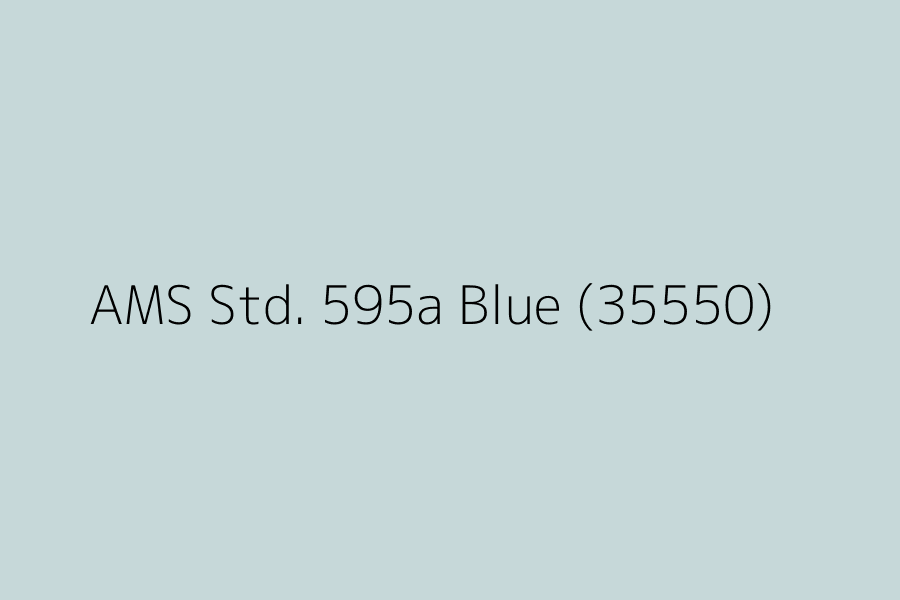 AMS Std. 595a Blue (35550) represented in HEX code #c6d8d9