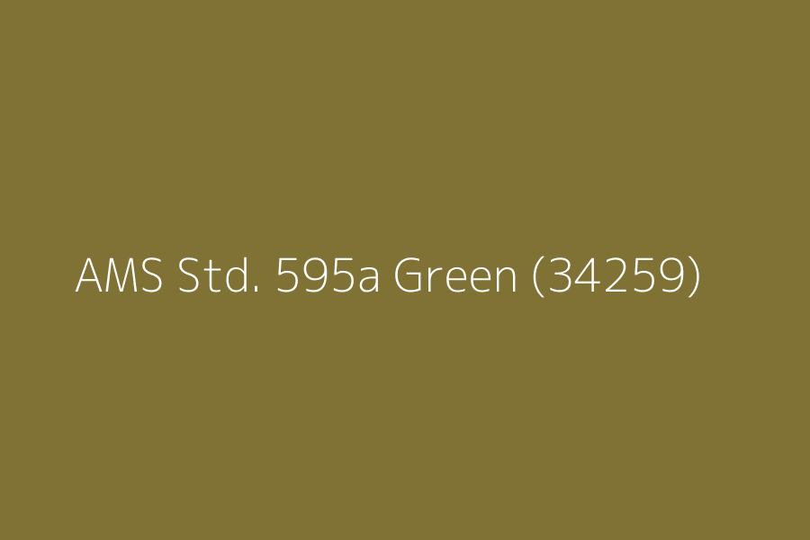 AMS Std. 595a Green (34259) represented in HEX code #807235