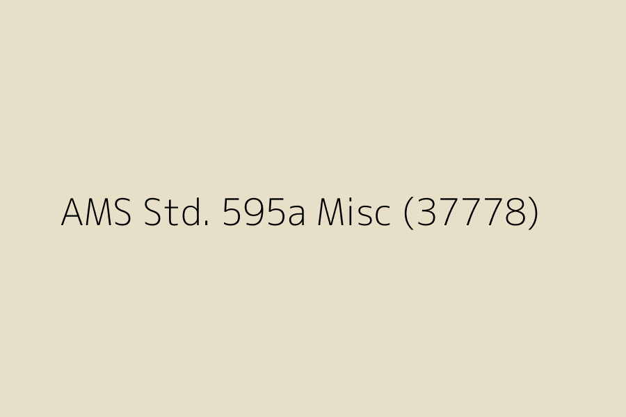 AMS Std. 595a Misc (37778) represented in HEX code #E7DFC7