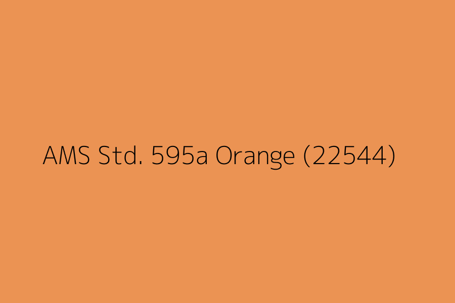 AMS Std. 595a Orange (22544) represented in HEX code #EB9353