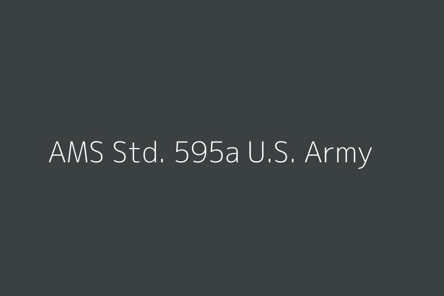 AMS Std. 595a U.S. Army # 297 / Rifle green (34057) represented in HEX code #3b4140