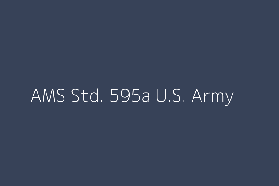 AMS Std. 595a U.S. Army # 451 / Blue (35047) represented in HEX code #374258