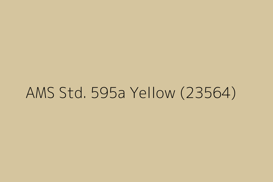 AMS Std. 595a Yellow (23564) represented in HEX code #d5c59e