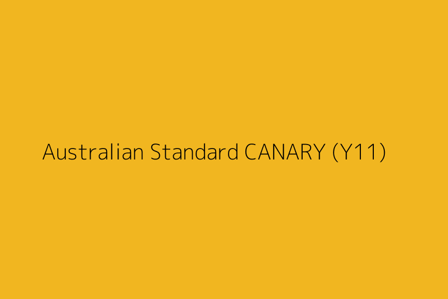 Australian Standard CANARY (Y11) represented in HEX code #f1b620