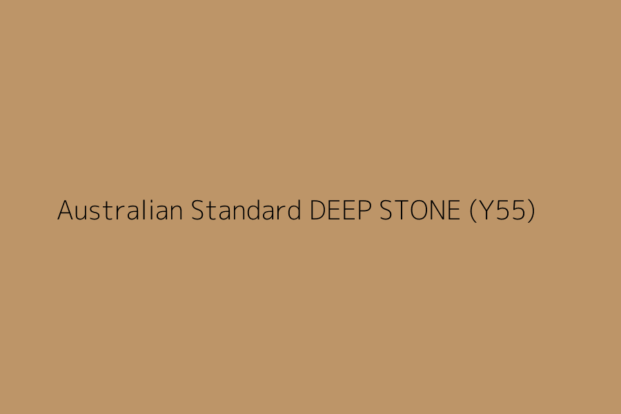 Australian Standard DEEP STONE (Y55) represented in HEX code #BD9568