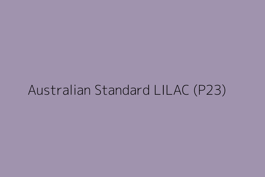 Australian Standard LILAC (P23) represented in HEX code #a093ae