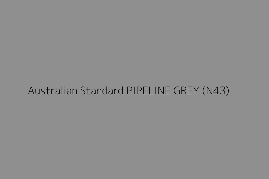 Australian Standard PIPELINE GREY (N43) represented in HEX code #908F8F