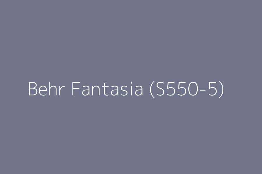 Behr Fantasia (S550-5) represented in HEX code #70758B