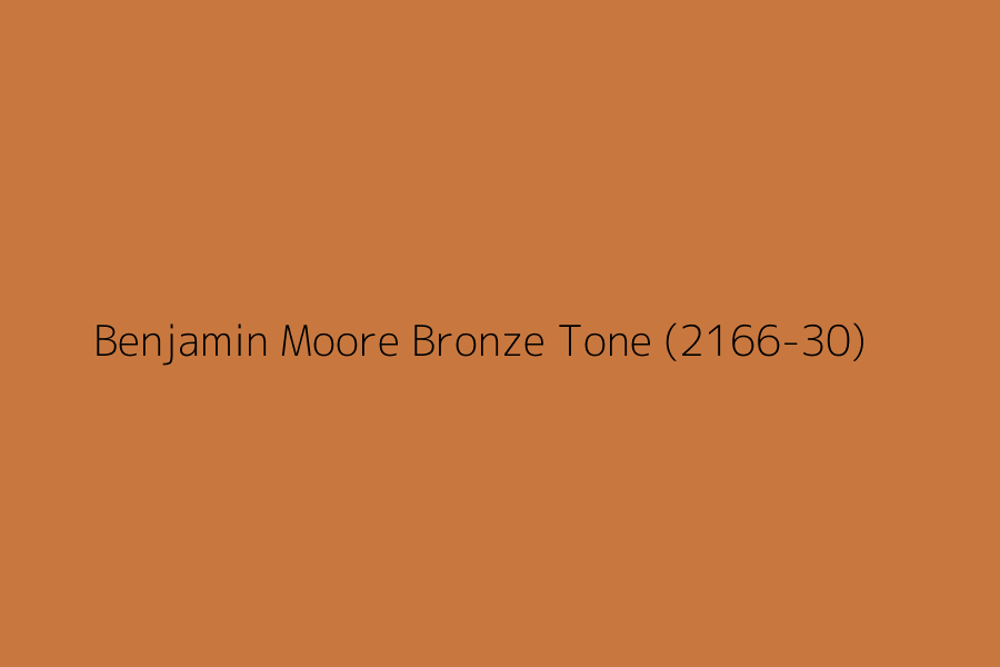 Benjamin Moore Bronze Tone (2166-30) represented in HEX code #C8783F