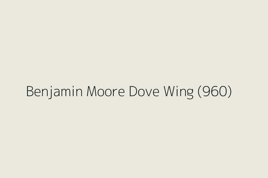 Benjamin Moore Dove Wing (960) represented in HEX code #eae7dc