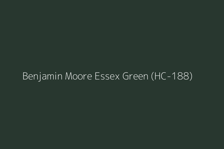 Benjamin Moore Essex Green (HC-188) represented in HEX code #28372F